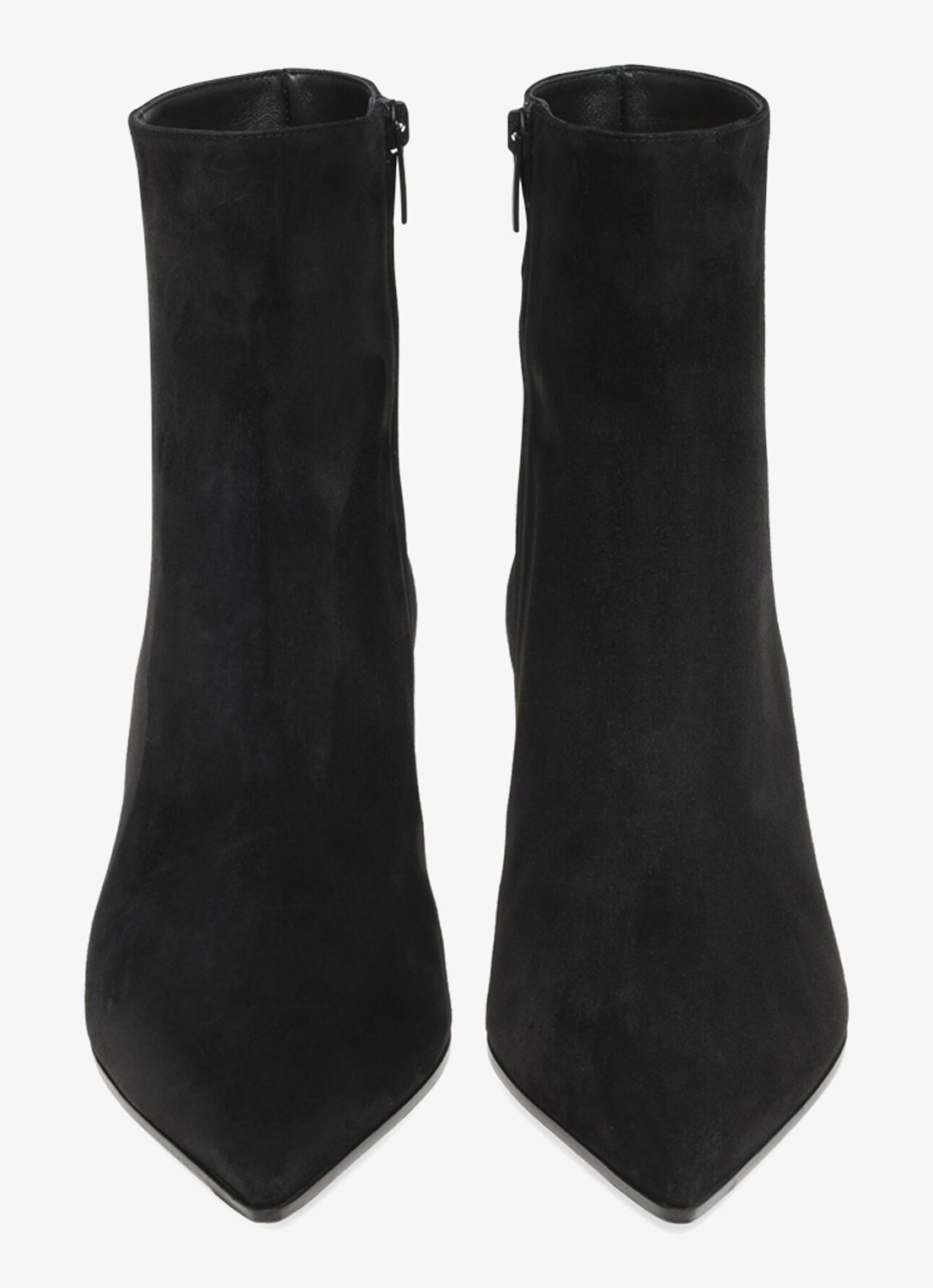 Gianvito Rossi Keinna Bootie 55 enkellaarsje van suède - detail 4 zwart