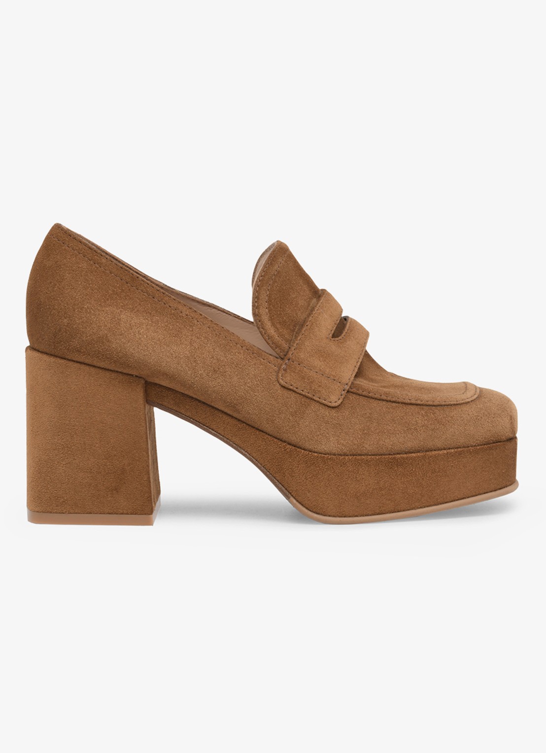 Gianvito Rossi Rouen 45 mocassin van suède - voorkant 2 bruin