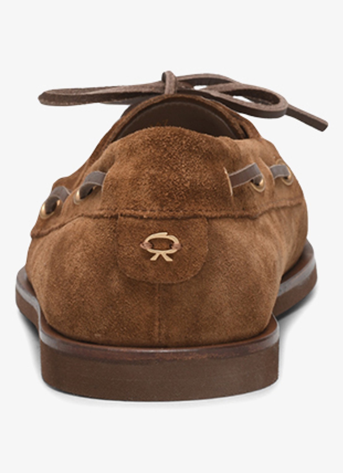Gianvito Rossi Vandée moccasin van suède - achterkant 4 bruin