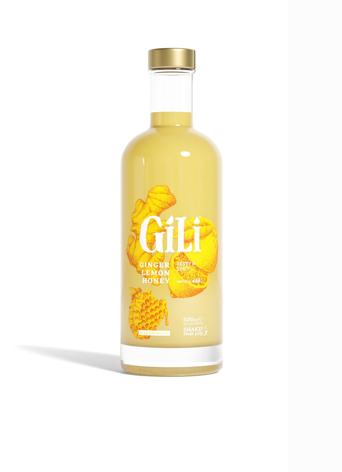 GiLi Zesty Gember Elixer 500 ml - voorkant undefined