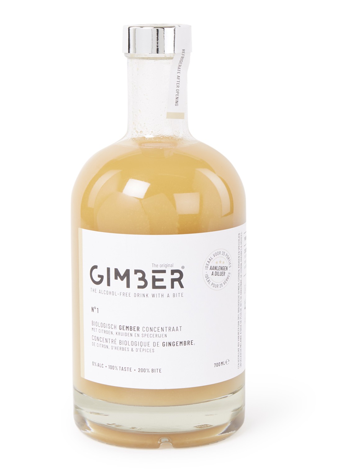 GIMBER Gember concentraat alcoholvrij 700 ml - voorkant undefined