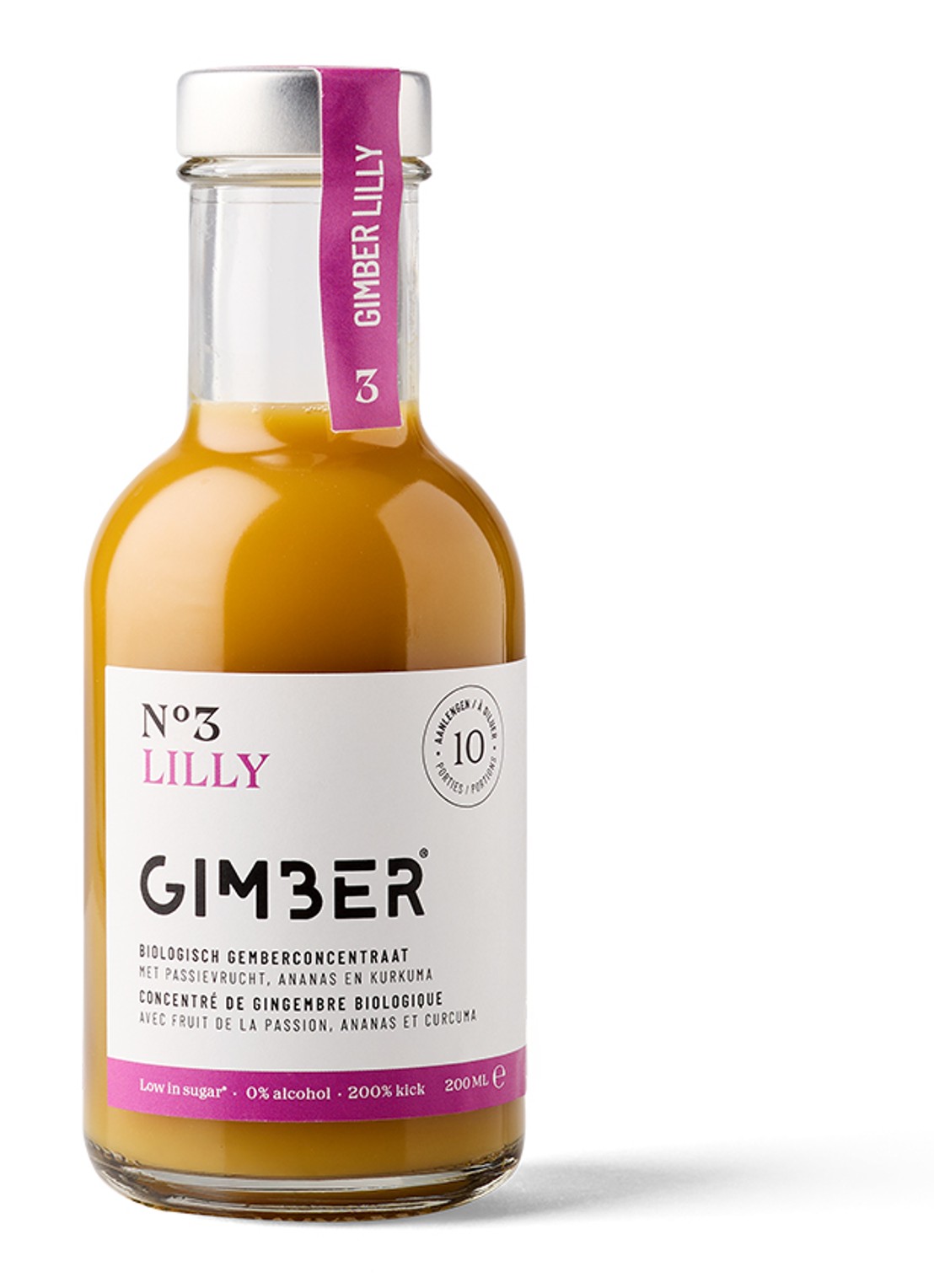 GIMBER S°1 Sweet Lilly  gember concentraat 200 ml - voorkant undefined