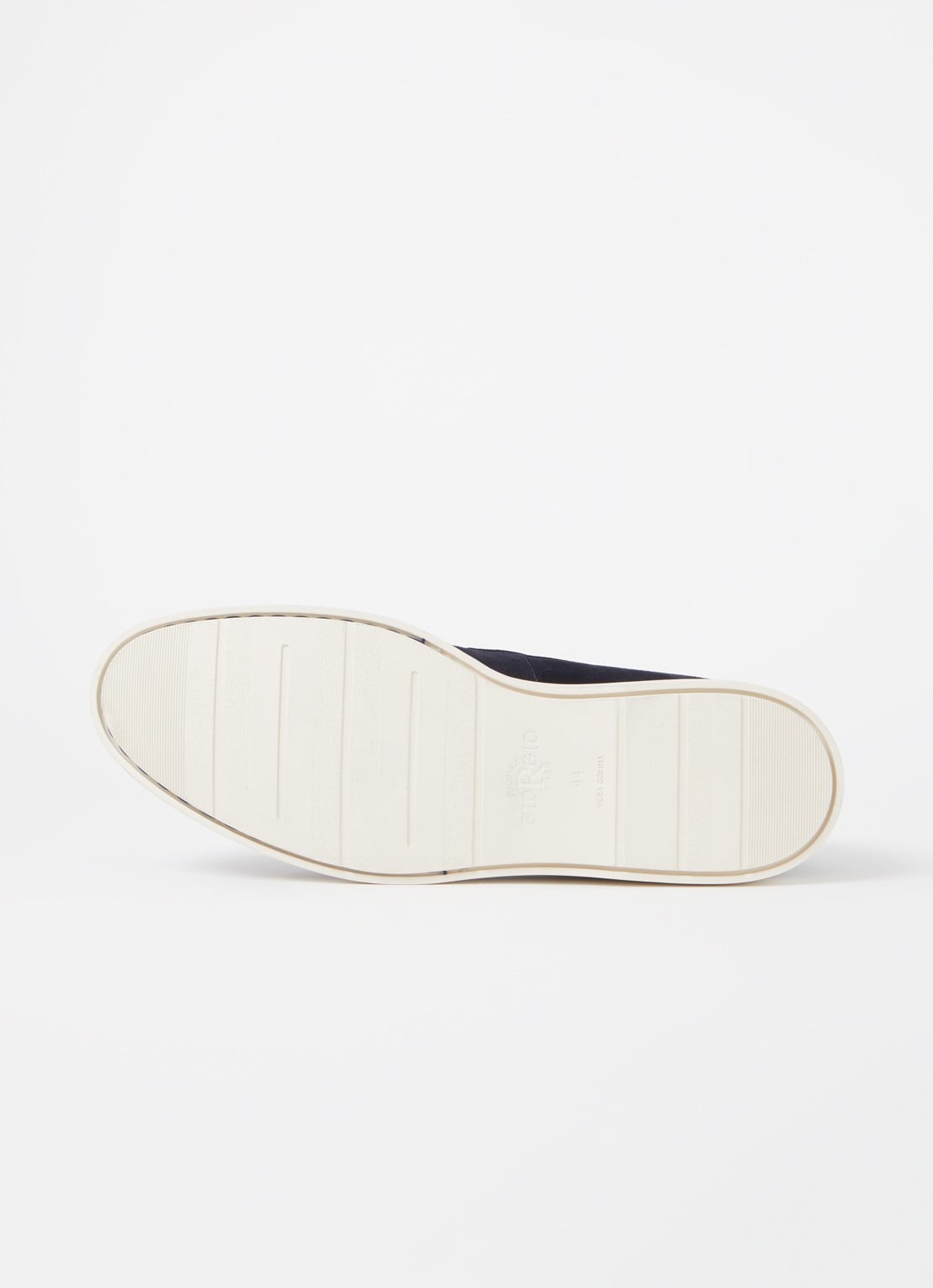 Giorgio Basic slip-on van suède - detail 4 donkerblauw