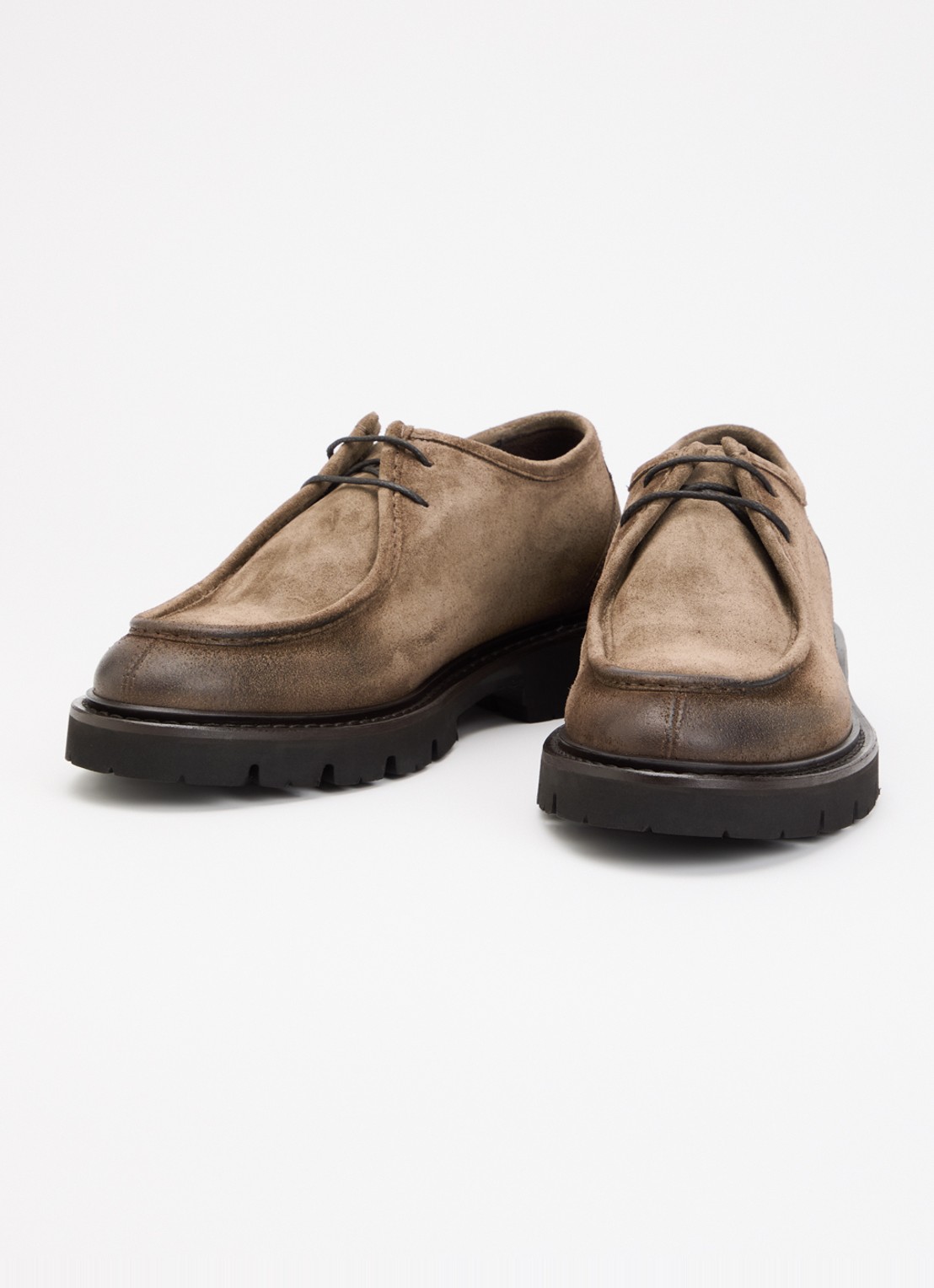 Giorgio Casual veterschoen van suède - detail 3 taupe