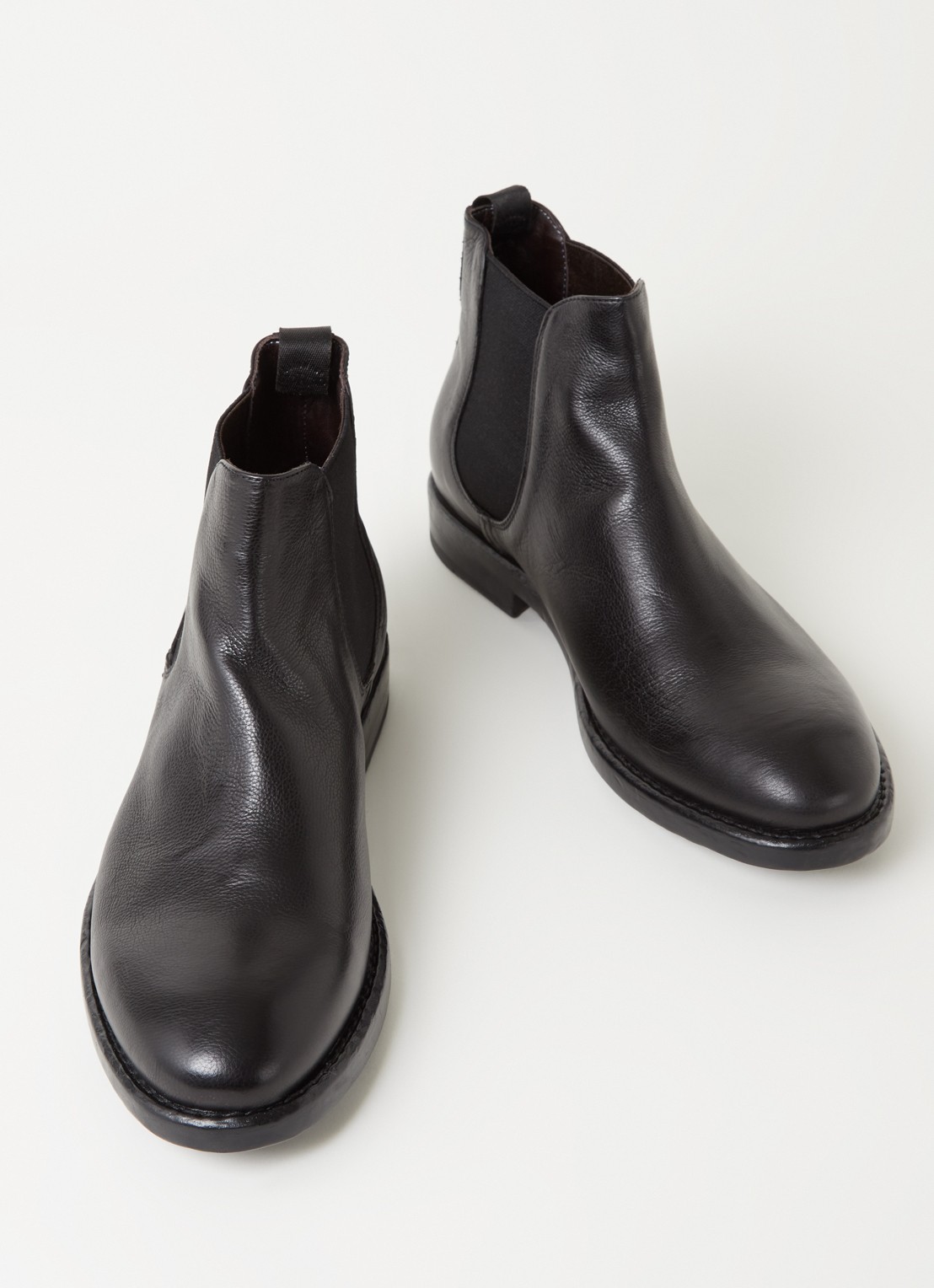 Giorgio Chelsea boot van leer - detail 2 zwart