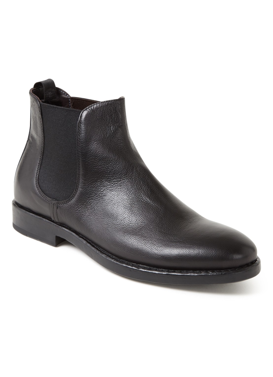 Giorgio Chelsea boot van leer - voorkant 4 zwart