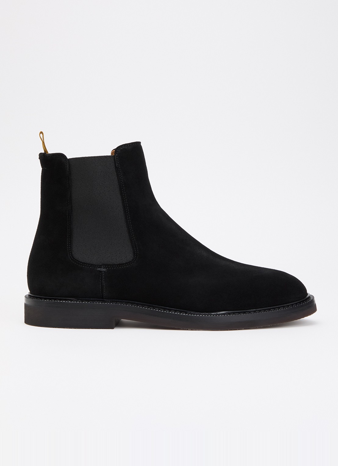 Giorgio Chelsea boot van suède - voorkant zwart