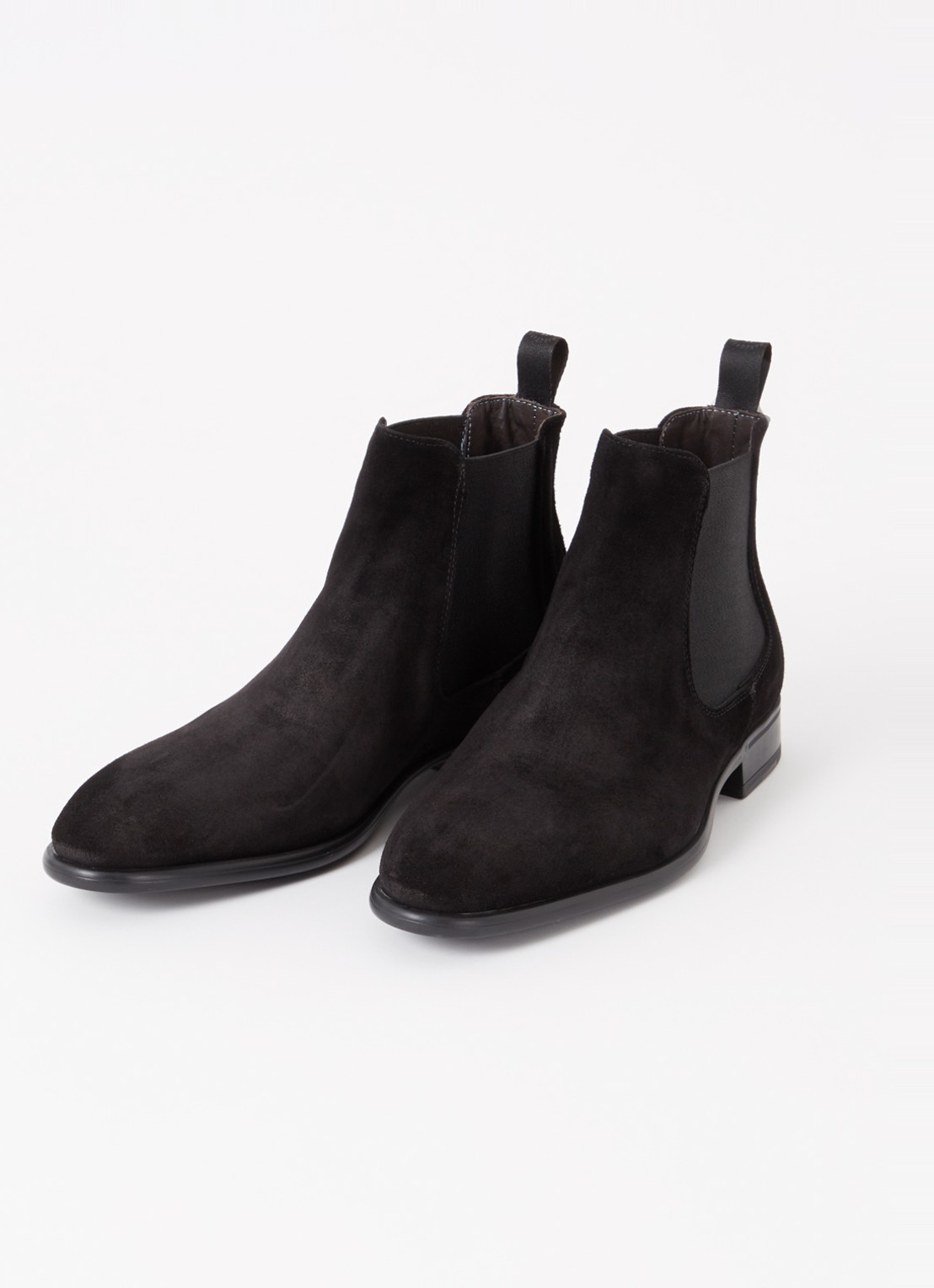 Giorgio Chelsea boot van suède - detail 2 zwart