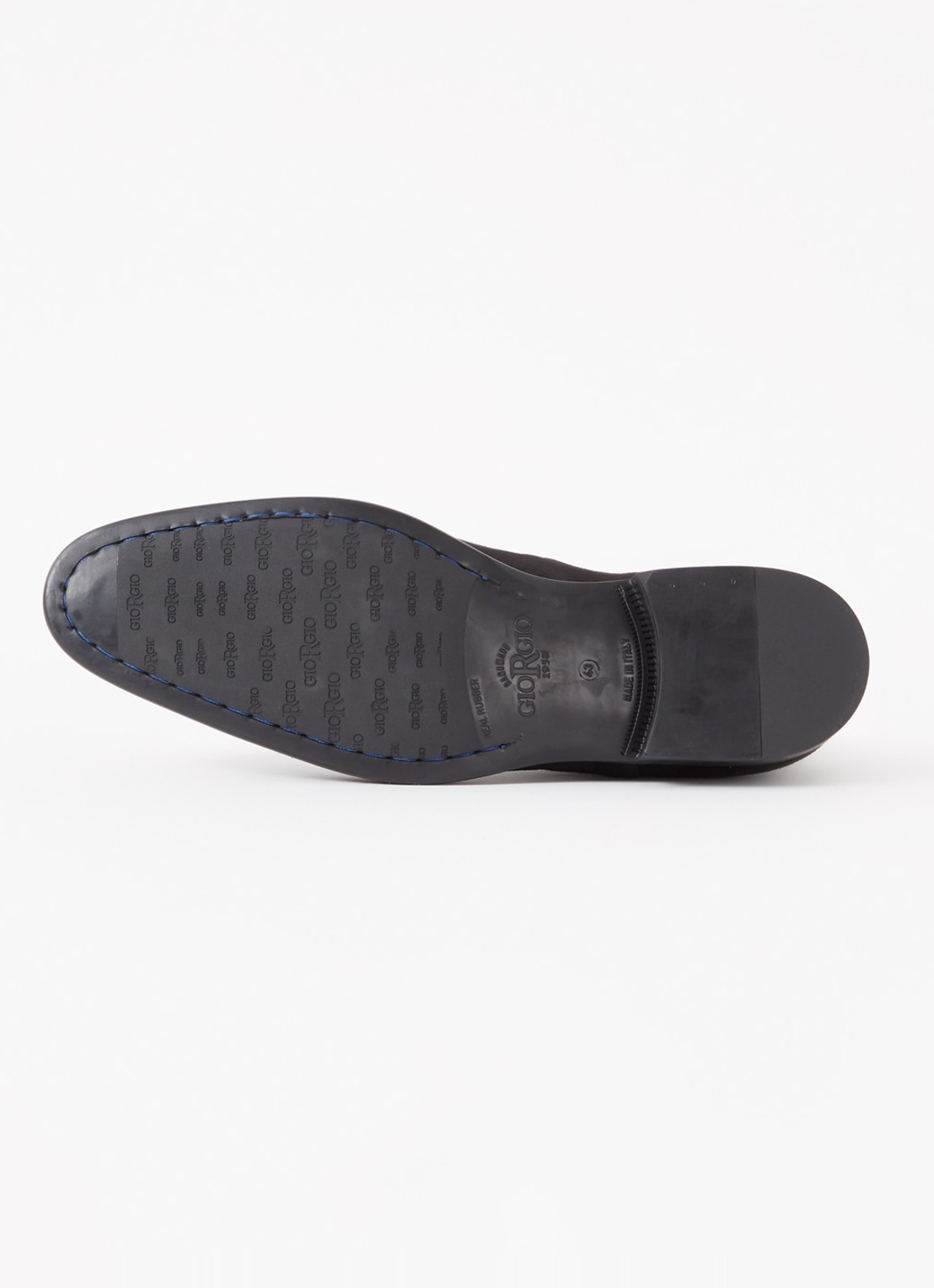 Giorgio Chelsea boot van suède - detail 4 zwart