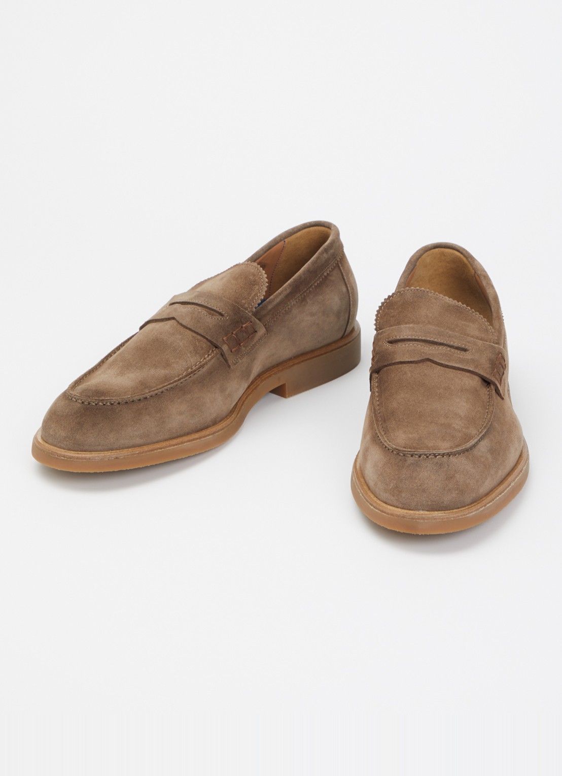 Giorgio Loafer van suède - detail 2 taupe