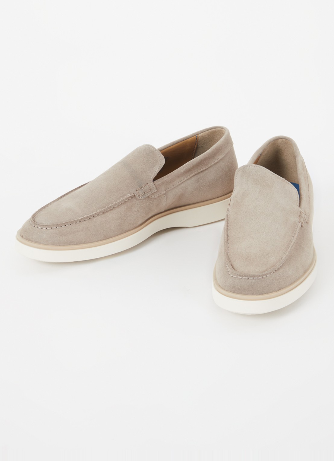 Giorgio Loafer van suéde - detail 4 zand