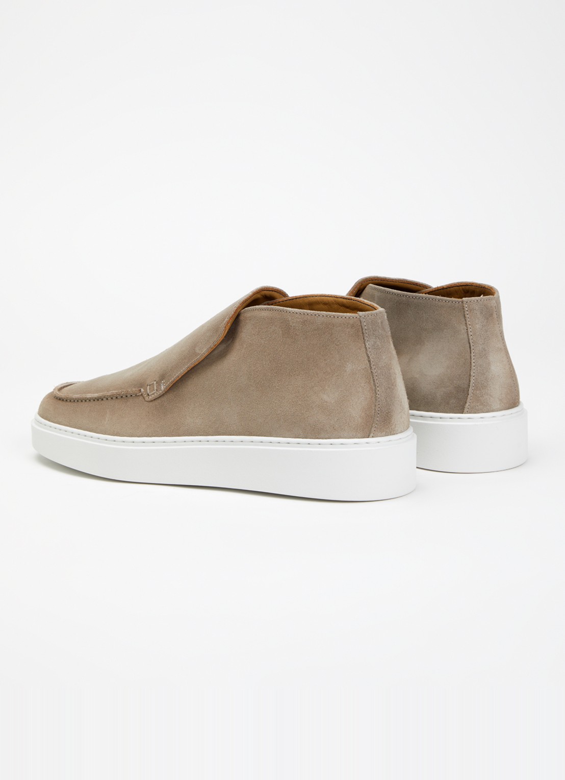 Giorgio Slip-on van suède  - achterkant 5 zand