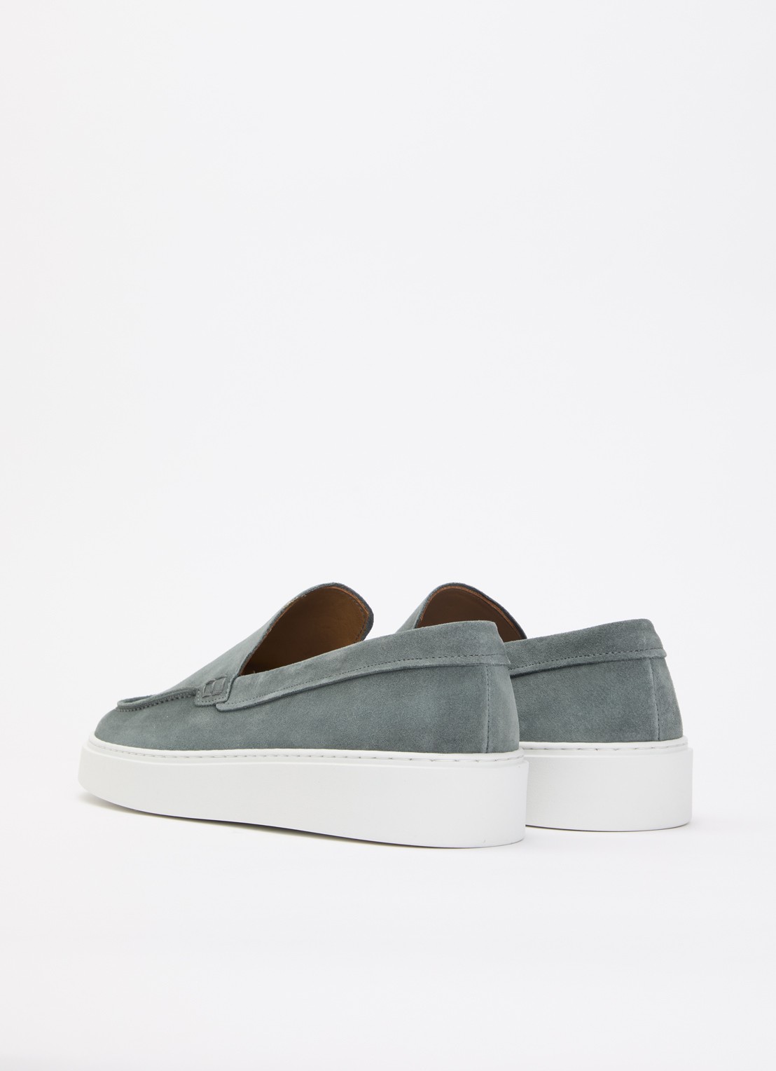 Giorgio Slip-on van suède - achterkant 2 zeegroen