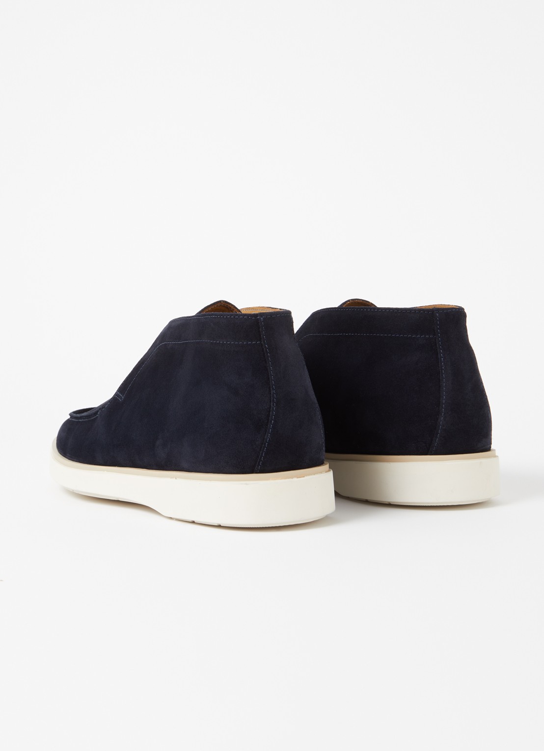 Giorgio Slip-on van suéde  - achterkant 2 donkerblauw