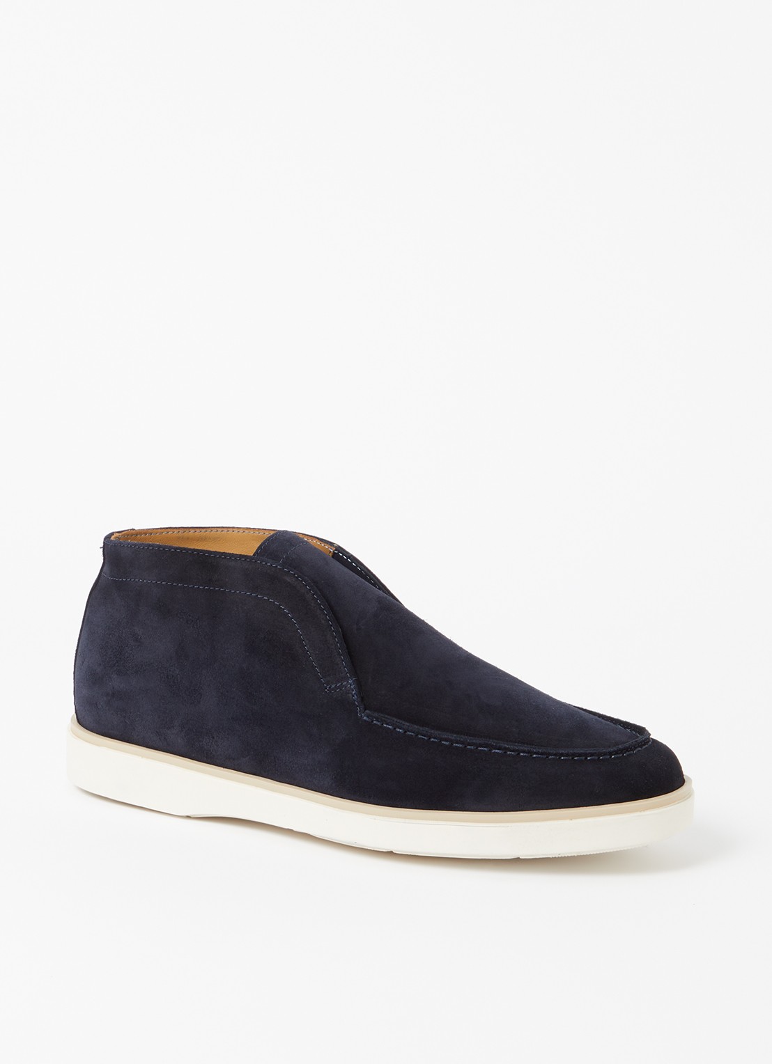 Giorgio Slip-on van suéde  - voorkant 11 donkerblauw