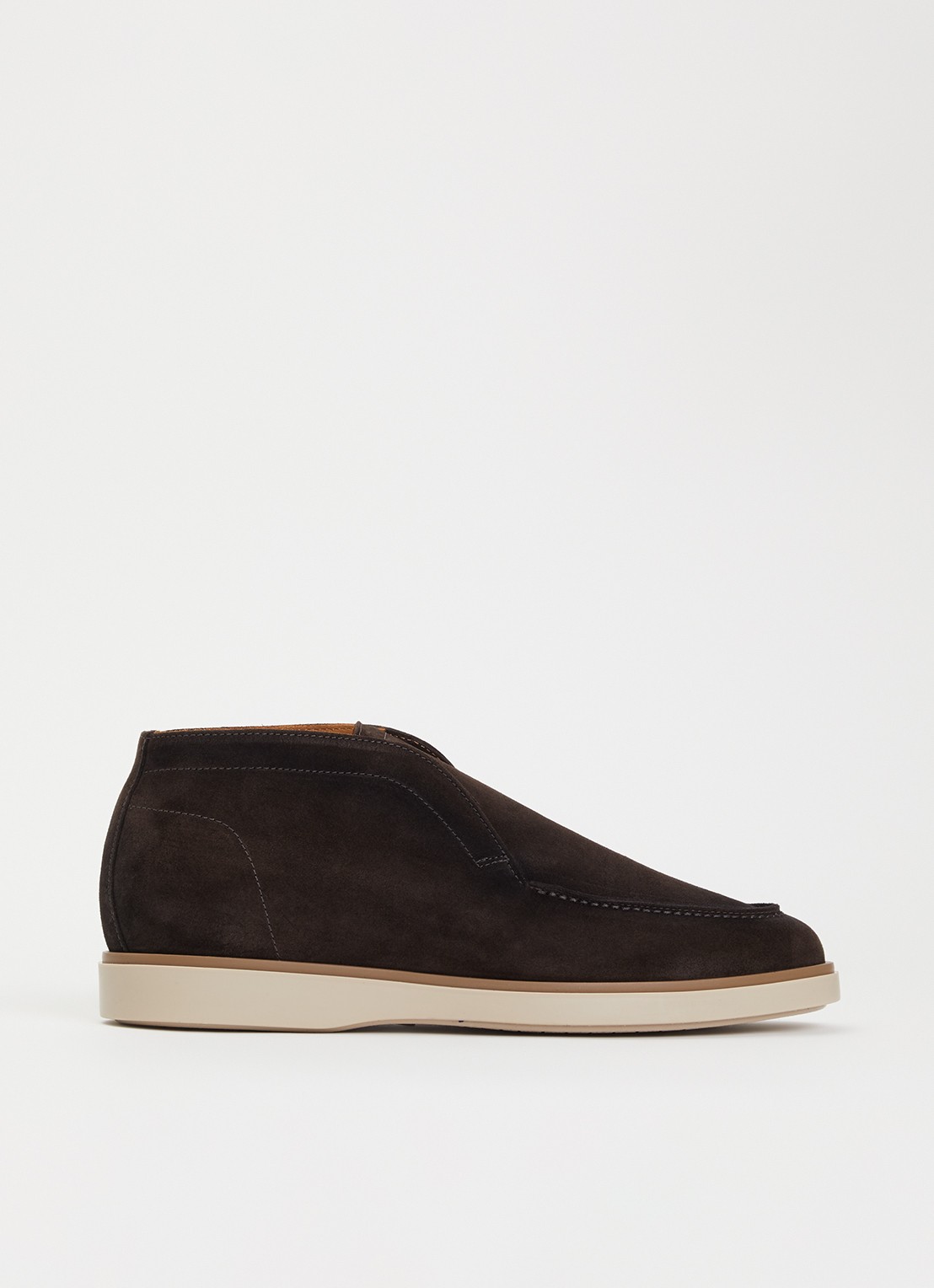 Giorgio Slip-on van suède - voorkant 5 donkerbruin