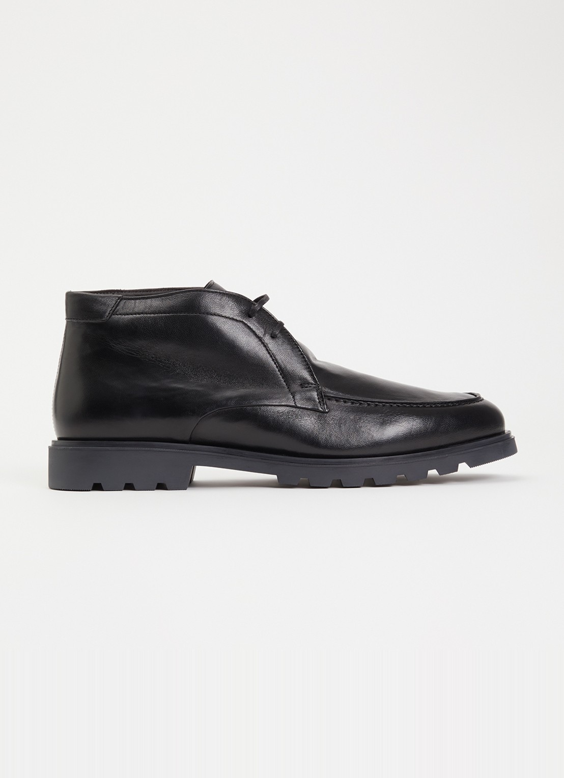 Giorgio Veterboot van leer - voorkant 4 zwart