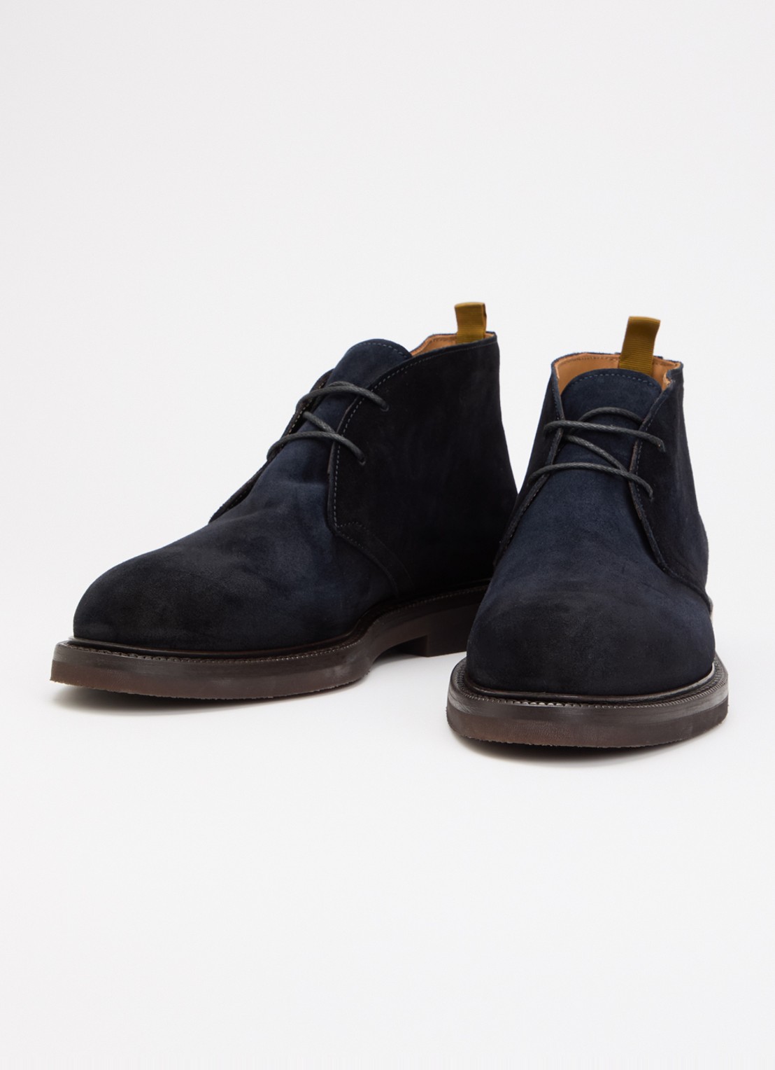 Giorgio Veterboot van suède - detail 2 donkerblauw