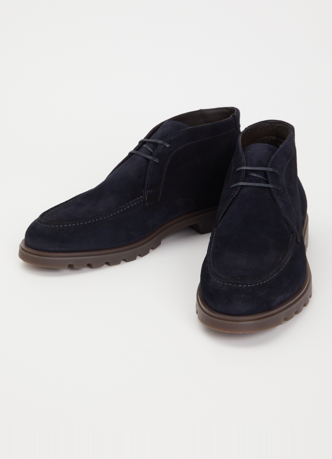 Giorgio Veterschoen van suède - detail 2 donkerblauw