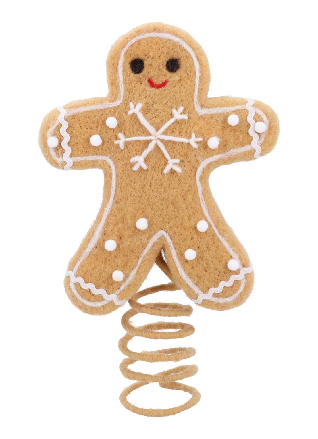 Gisela Graham Gingerbread Man piek 25 cm - voorkant bruin
