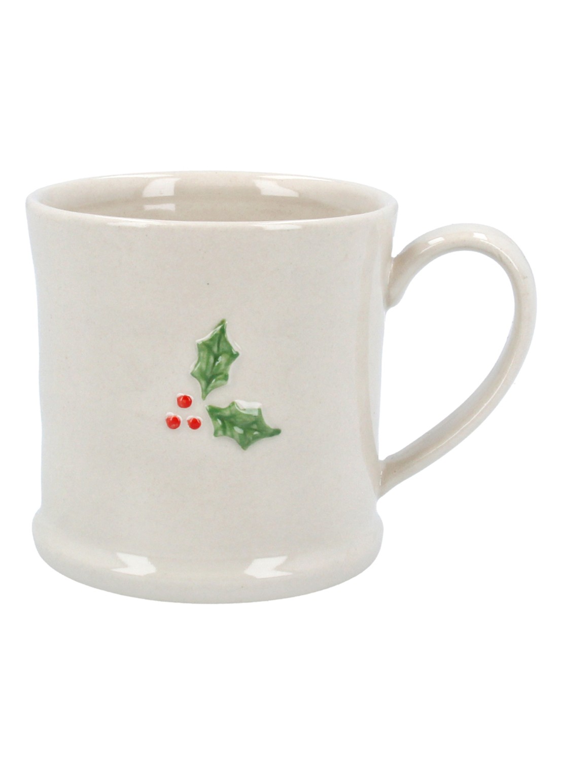 Gisela Graham Holly Berry mok - voorkant wit
