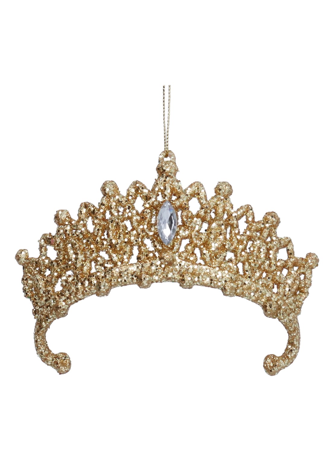 Gisela Graham Tiara kersthanger 14 cm - voorkant goud