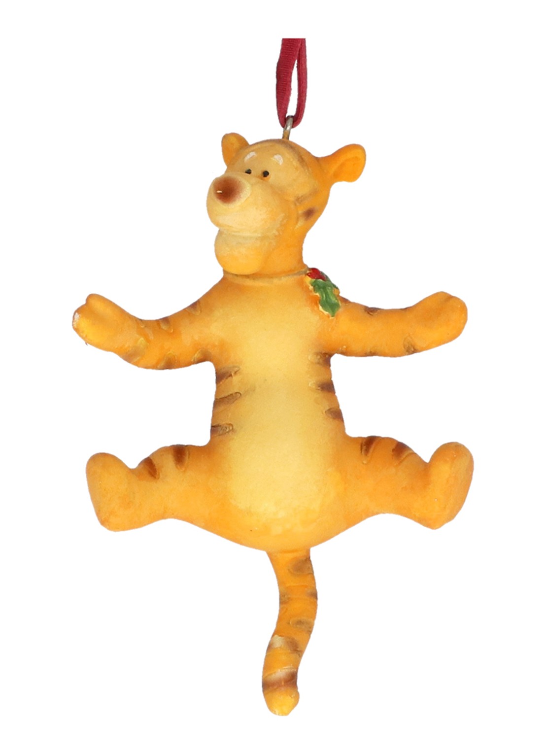 Gisela Graham Tijgertje kersthanger 10 cm - voorkant orange