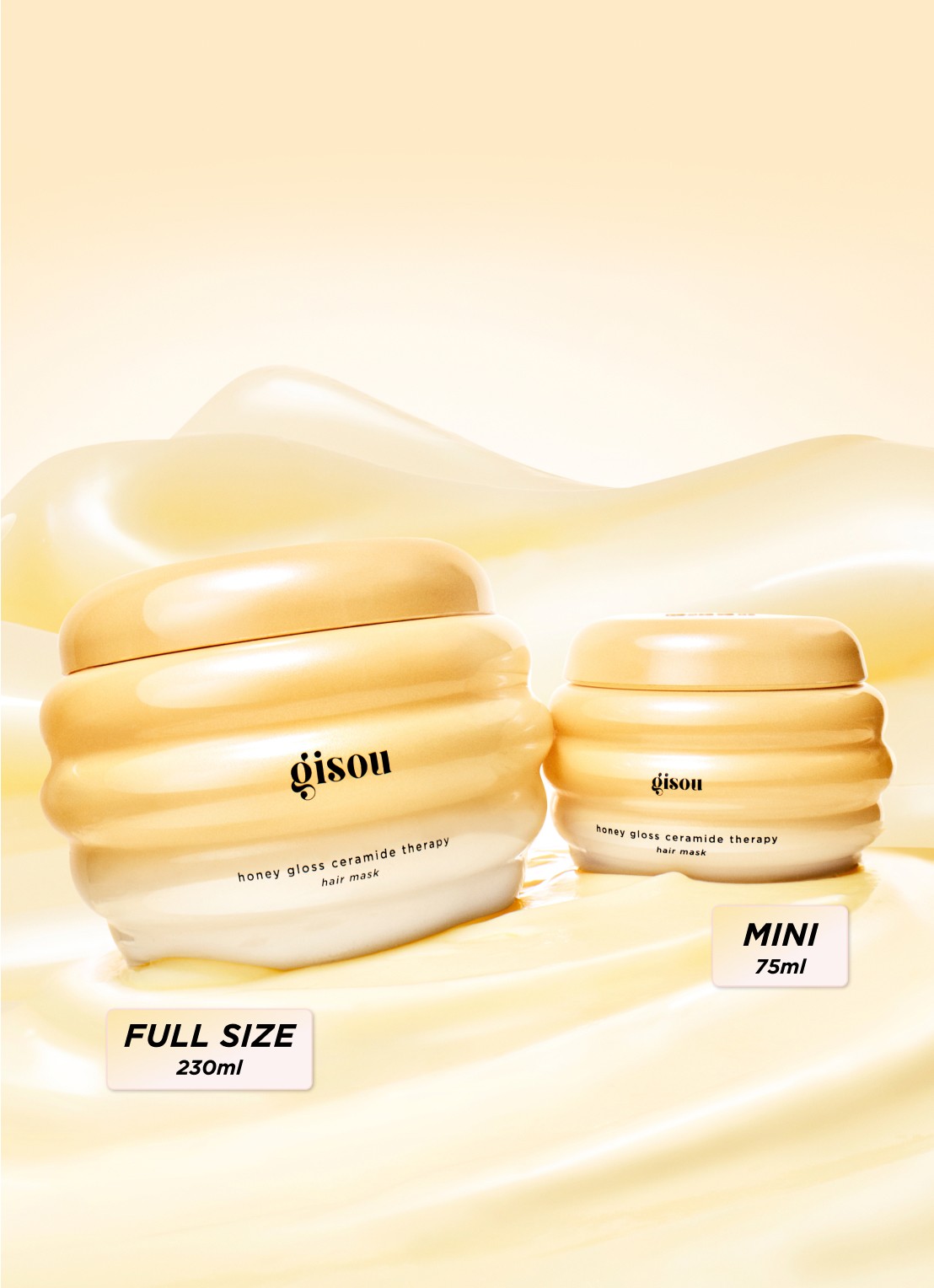 Gisou Honey Gloss Ceramide Therapy Hair Mask - haarmasker - achterkant 5 undefined