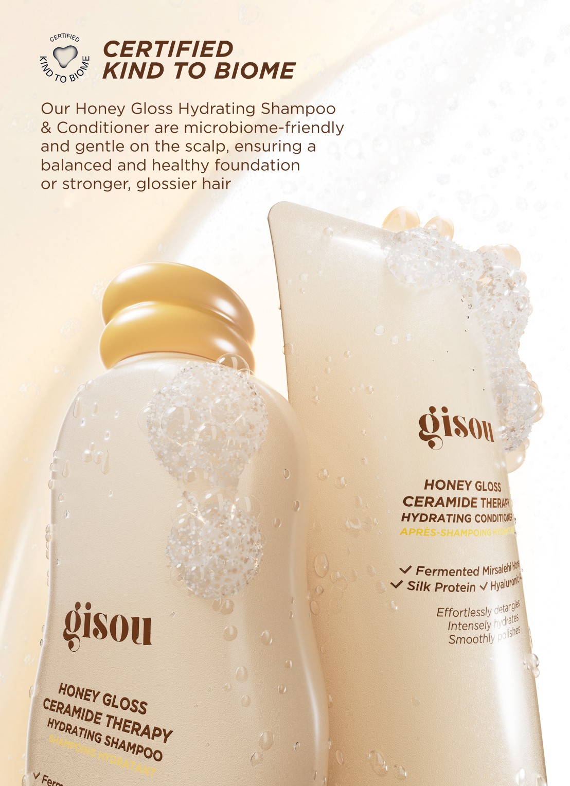 Gisou Honey Gloss Ceramide Therapy Hydrating Shampoo - shampoo - detail 5 undefined