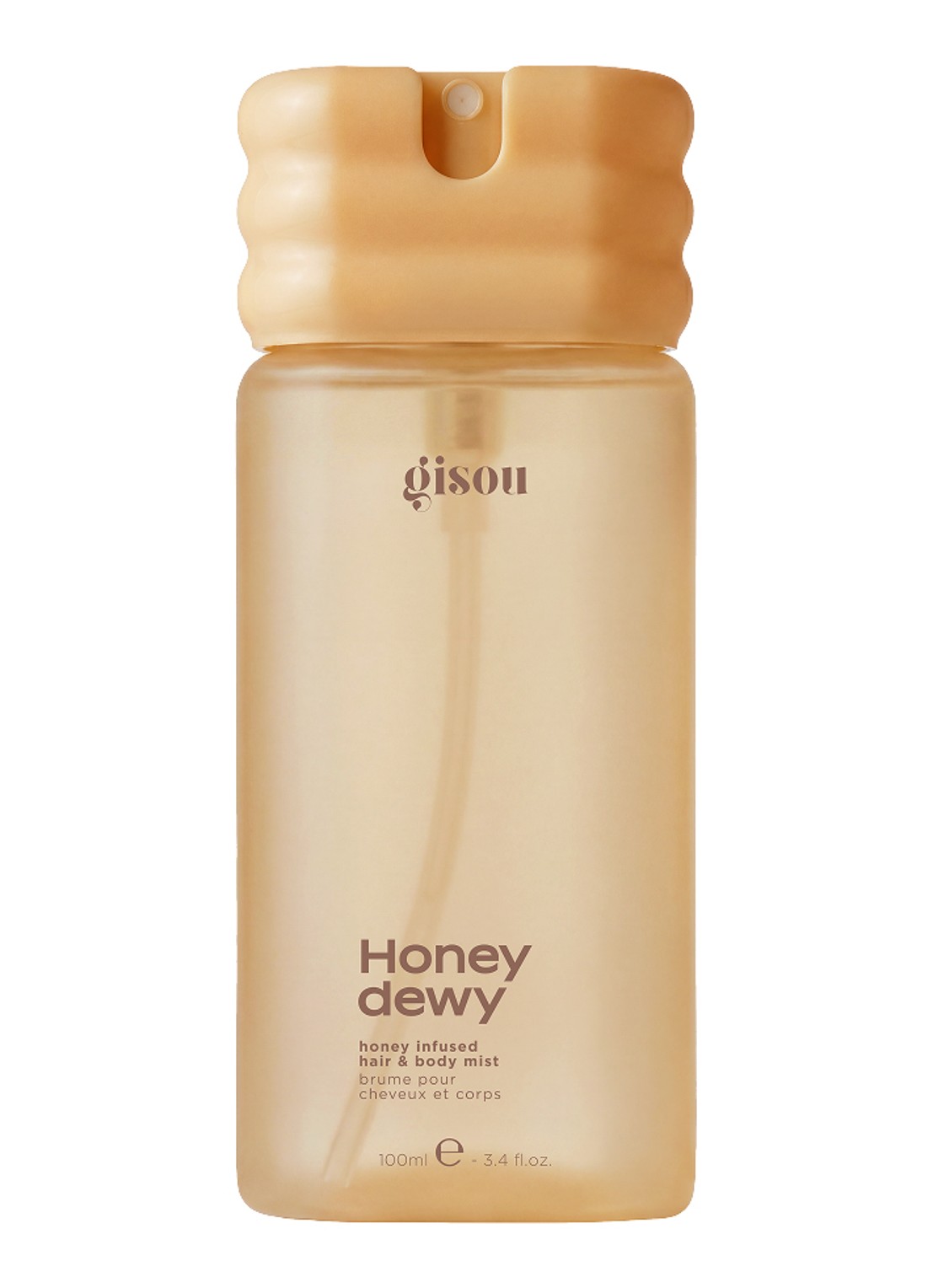 Gisou Honey Infused Hair and Body Mist  - haar- en bodymist - voorkant 6 mist honeydew