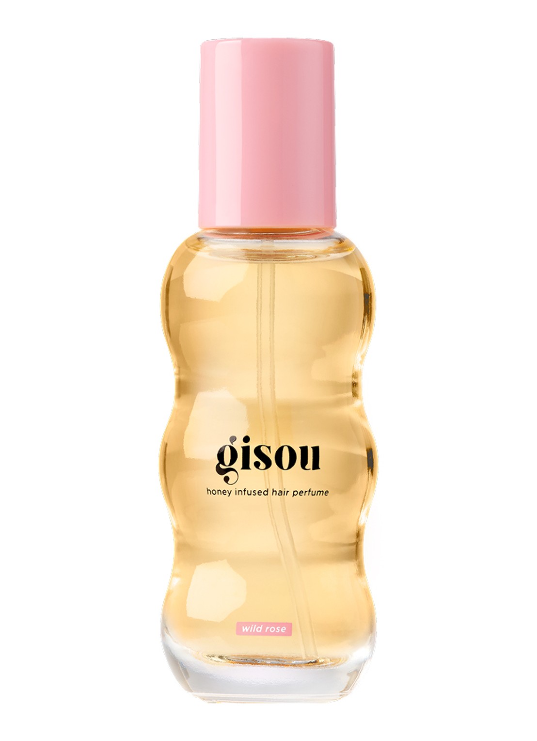 Gisou Honey Infused Hair Perfume - mini haarparfum  - voorkant wild rose