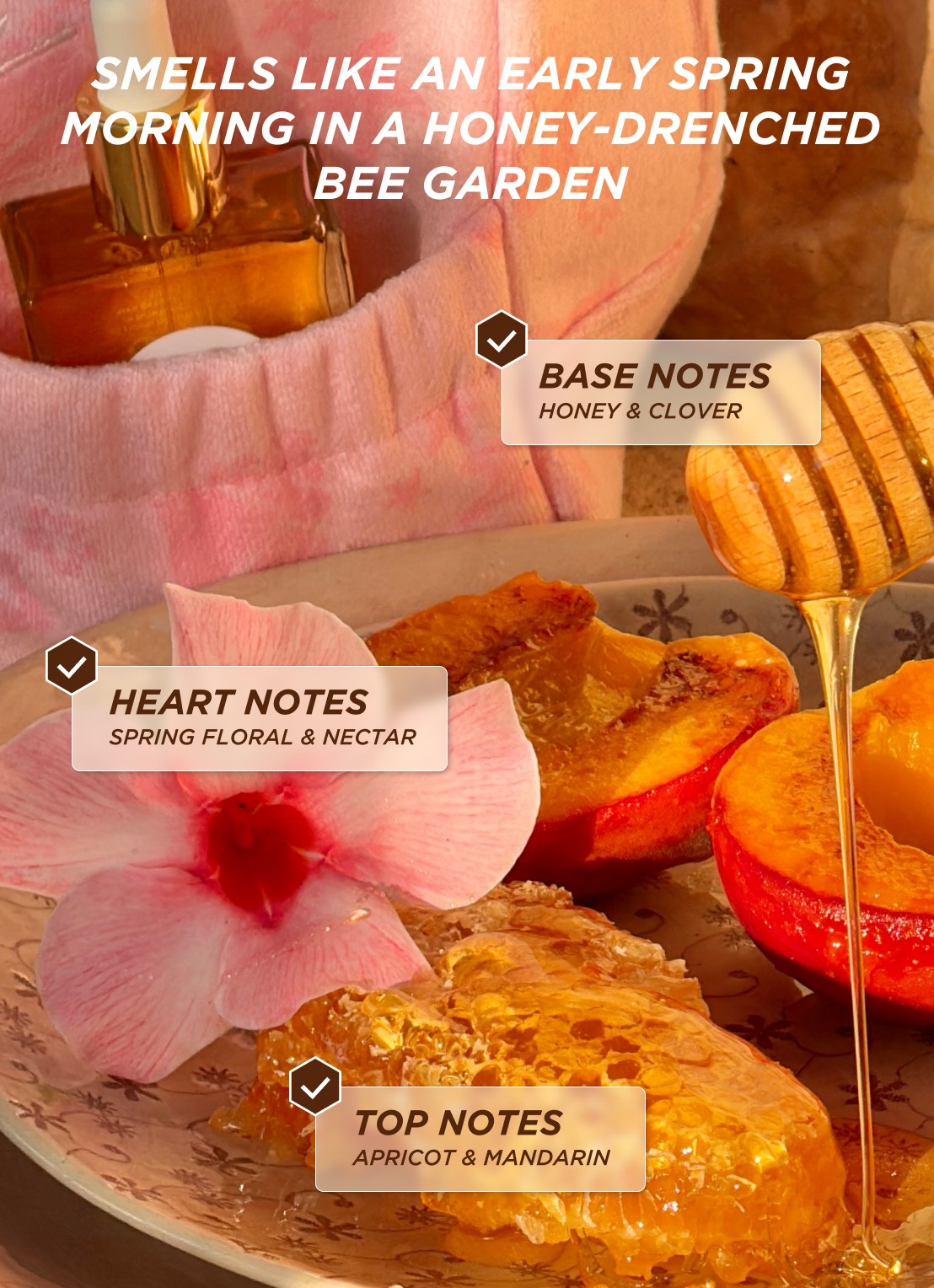 Gisou Honey Infused Hair Perfume - mini haarparfum  - detail 4 wildflower honey