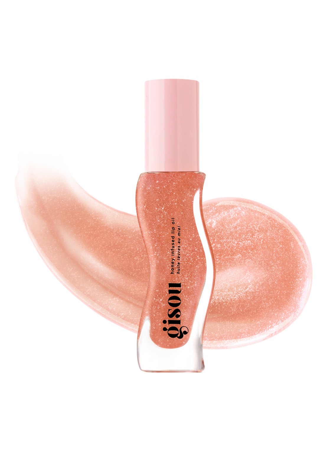 Gisou Honey Infused Lip Oil - lipolie - voorkant 7 glazed plum