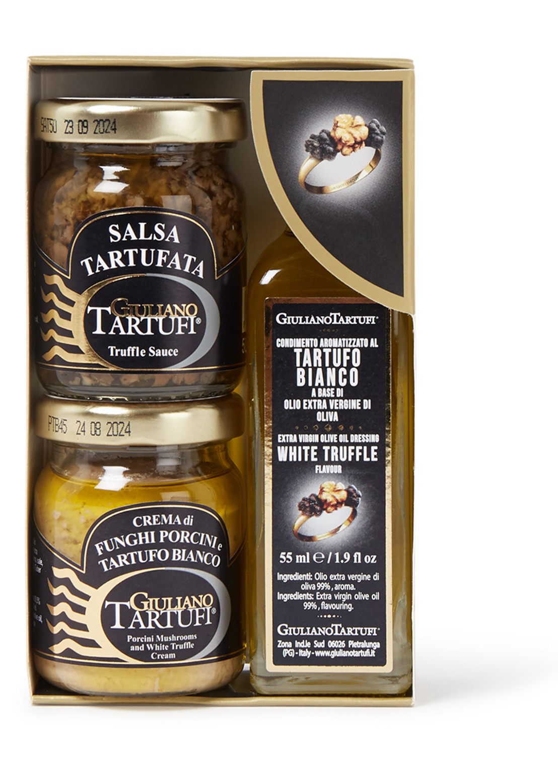 Giuliano Tartufi Truffel cadeauset 3-delig - voorkant undefined