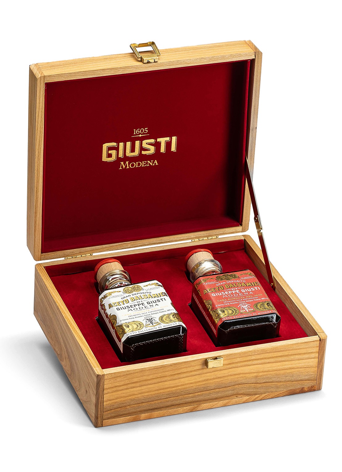 Giusti Balsamico di Modena 2 & 3 Medaglie balsamicoazijn 2 x 100 ml - voorkant undefined