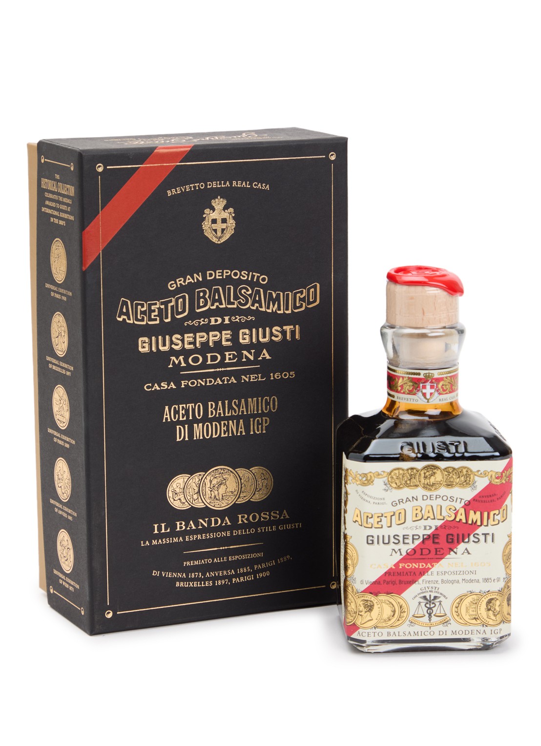 Giusti Balsamico di Modena 5 Medaglie balsamicoazijn 250 ml - voorkant undefined