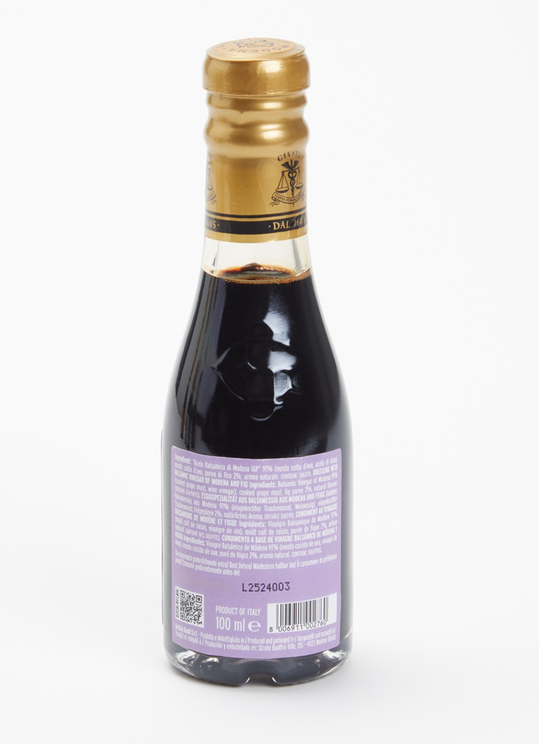 Giusti Balsamico Fichi balsamicoazijn met vijgen 100 ml - voorkant 2 undefined
