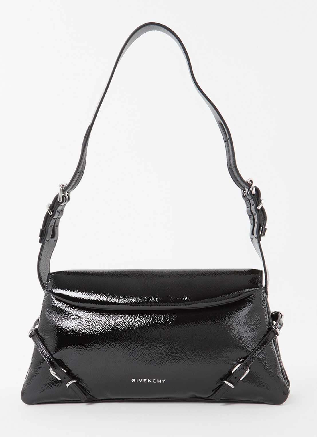 Givenchy 4G schoudertas van kalfsleer - voorkant 5 zwart