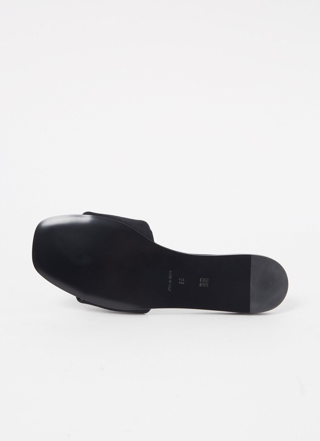 Givenchy 4G slipper van canvas met logo - detail 5 zwart