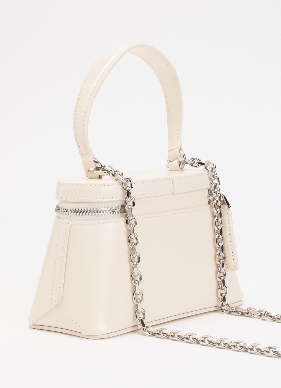 Givenchy Anitgona handtas van kalfsleer met afneembare schouderriem  - achterkant 6 gebroken wit