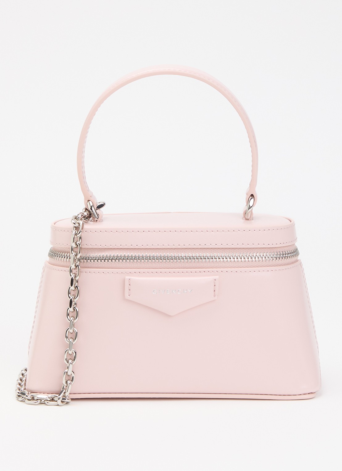 Givenchy Anitgona handtas van kalfsleer met afneembare schouderriem  - voorkant 6 lichtroze