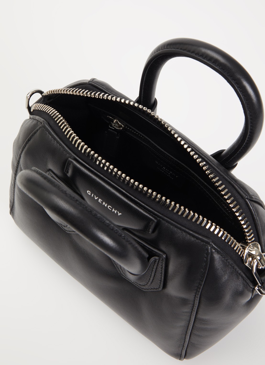 Givenchy Antigona Bomber handtas van kalfsleer - detail 3 zwart
