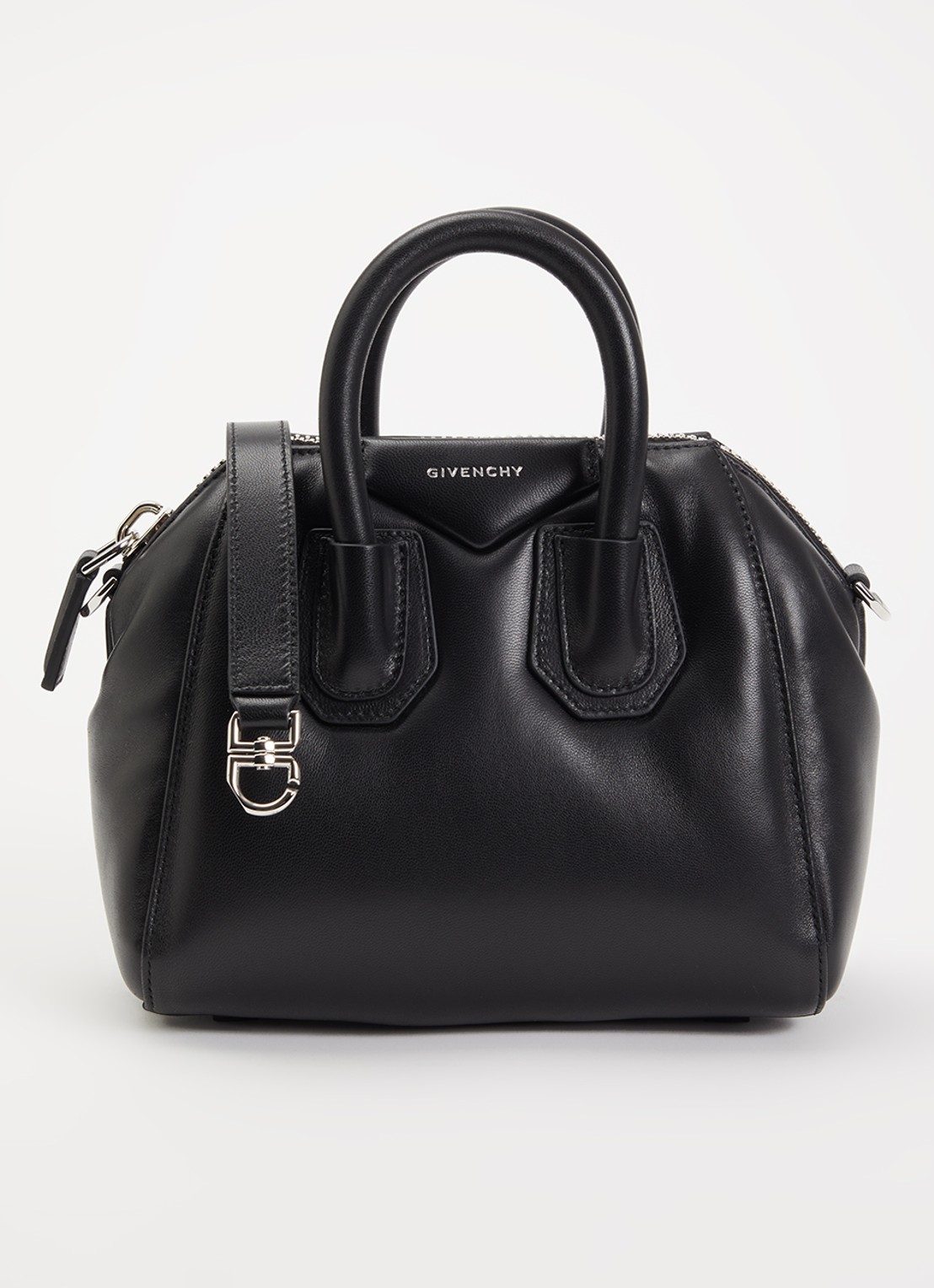 Givenchy Antigona Bomber handtas van kalfsleer - voorkant 2 zwart