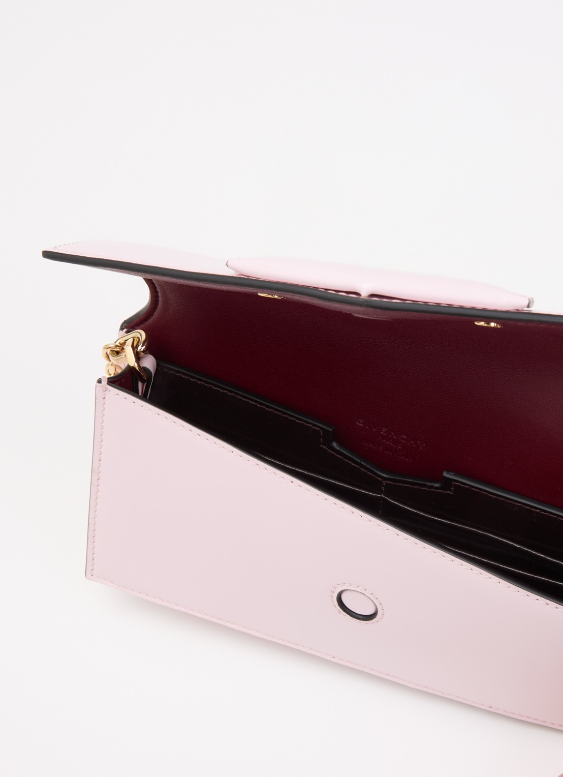 Givenchy Antigona clutch van kalfsleer met afneembare schouderriem - detail 2 lichtroze