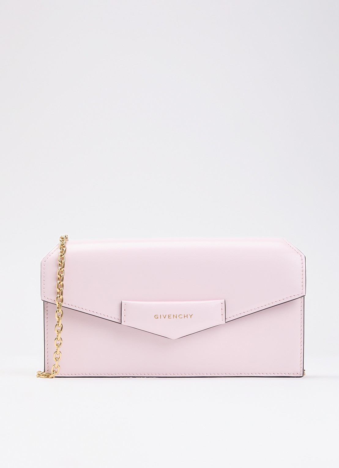 Givenchy Antigona clutch van kalfsleer met afneembare schouderriem - voorkant 6 lichtroze