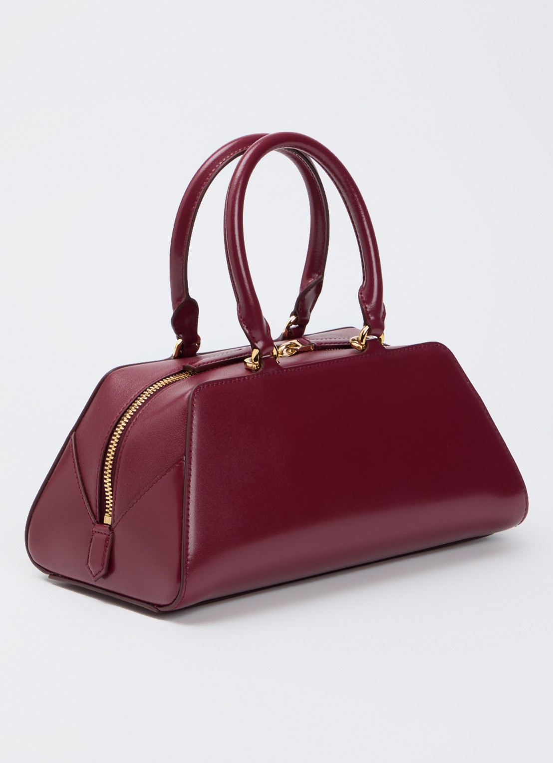 Givenchy Antigona East-West Mini handtas van kalfsleer met afneembare schouderriem - achterkant 7 bordeauxrood