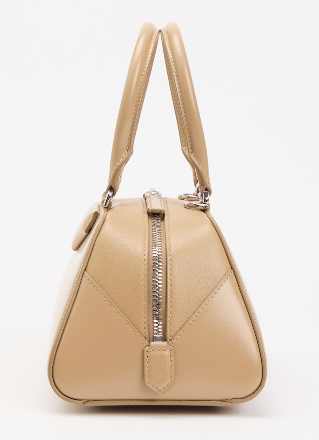Givenchy Antigona East-West Small handtas van kalfsleer met afneembare schouderriem - detail 4 beige