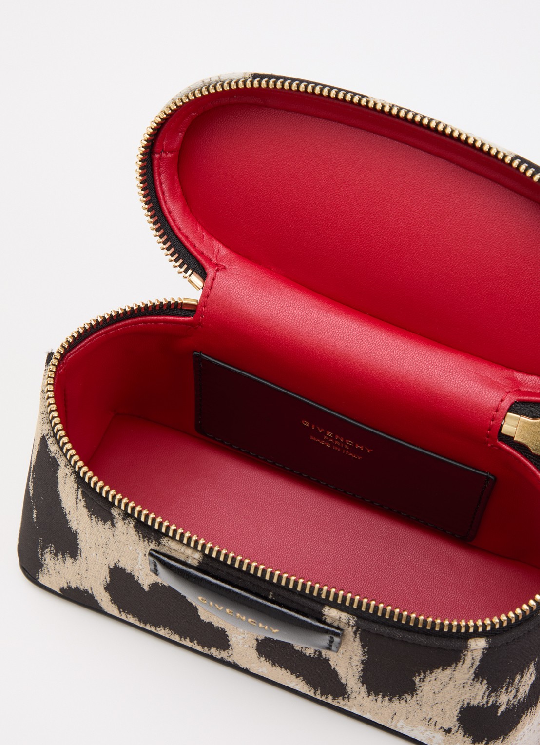 Givenchy Antigona handtas met panterprint en afneembare schouderriem - detail 2 beige