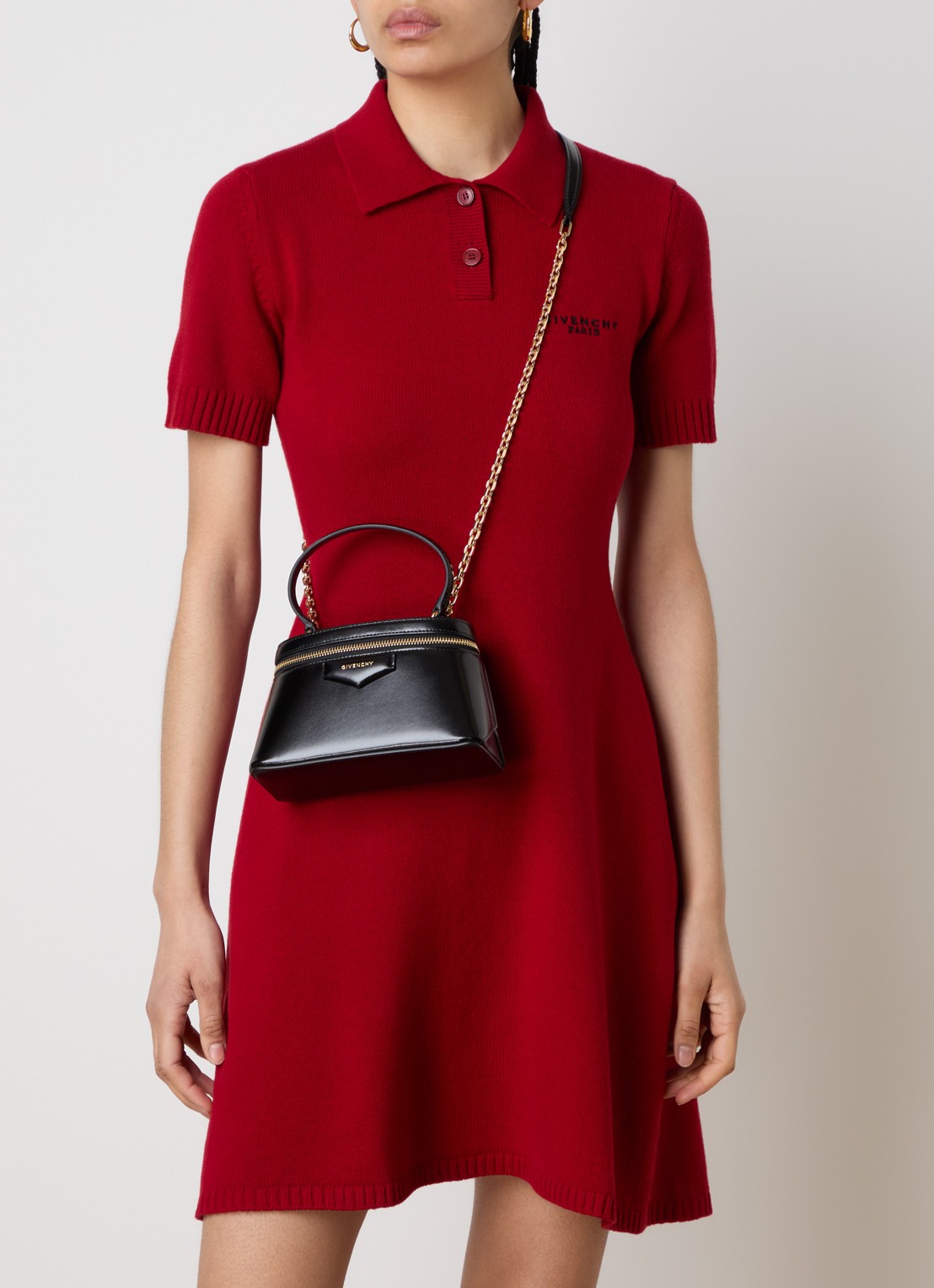 Givenchy Antigona handtas van kalfsleer met afneembare schouderriem  - voorkant 4 zwart