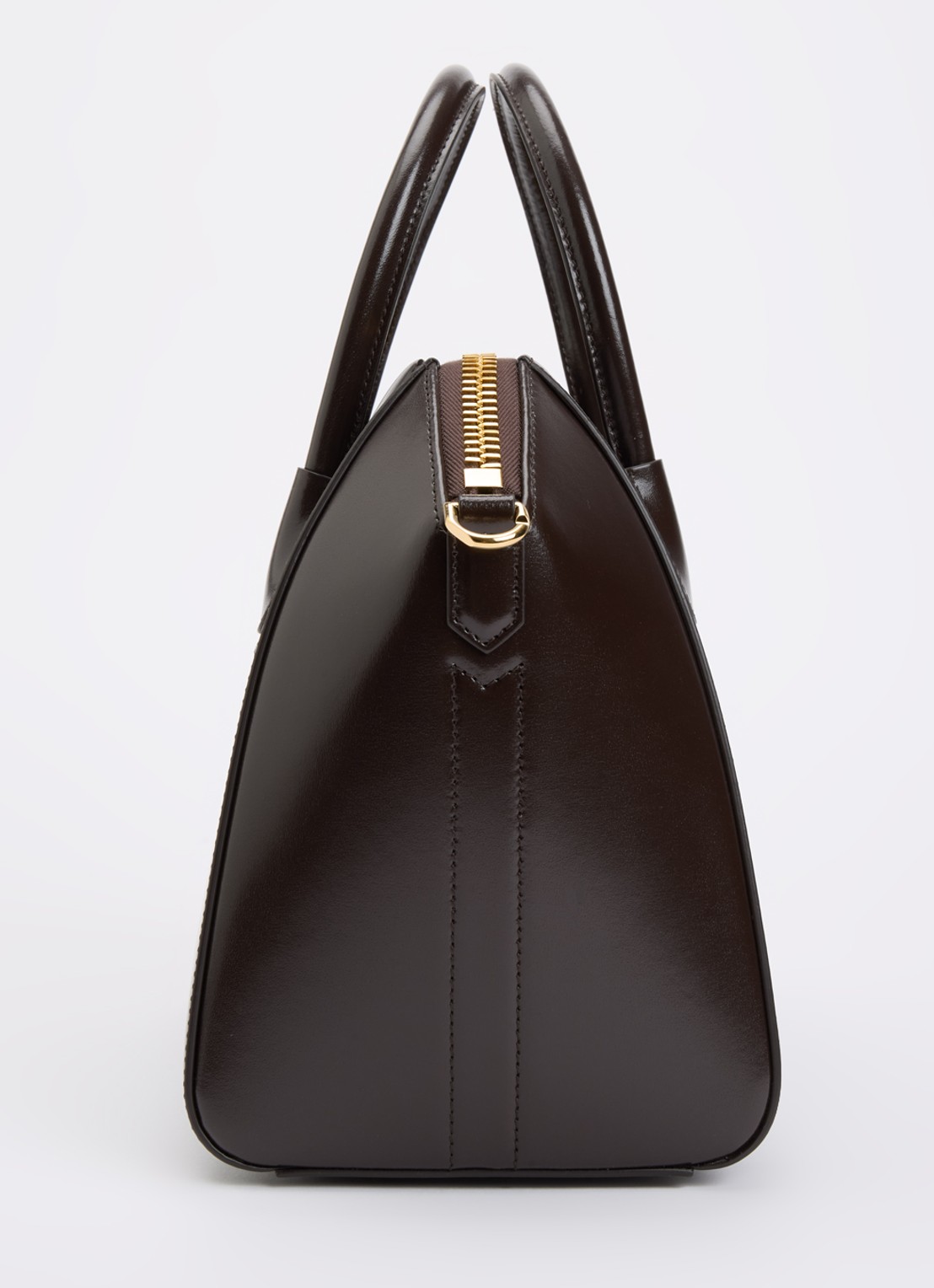 Givenchy Antigona handtas van leer met afneembare schouderriem - detail 3 chocoladebruin